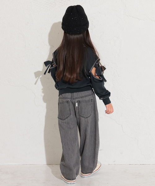 Ocean&Ground(オーシャン&グラウンド)の「ハイウエストデニムバルーンパンツ(デニムパンツ・キッズ・ダークブルー/ライトブルー/ブラック・80/90/95/100/110/120/130/140)」の21枚目の写真