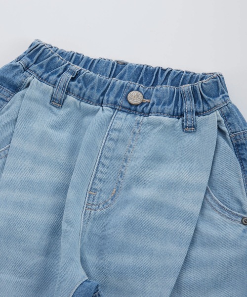 Ocean&Ground(オーシャン&グラウンド)の「ハイウエストデニムバルーンパンツ(デニムパンツ・キッズ・ダークブルー/ライトブルー/ブラック・80/90/95/100/110/120/130/140)」の9枚目の写真