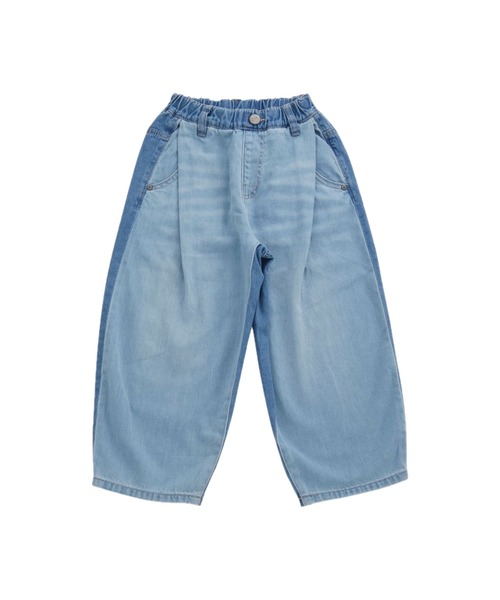 Ocean&Ground(オーシャン&グラウンド)の「ハイウエストデニムバルーンパンツ(デニムパンツ・キッズ・ダークブルー/ライトブルー/ブラック・80/90/95/100/110/120/130/140)」の11枚目の写真