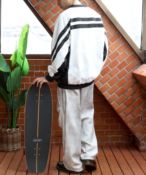 8(eight)(エイト)の「ユニホーム風ナイロンプルオーバー(ナイロンジャケット・メンズ・ブラック/オフホワイト/ネイビー・MEDIUM/LARGE)」の13枚目の写真