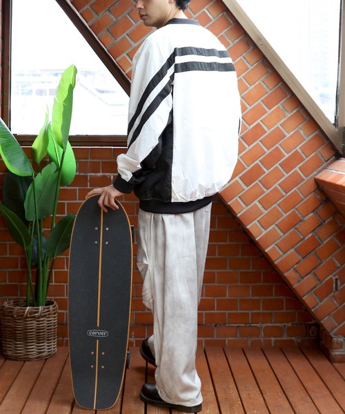 8(eight)(エイト)の「ユニホーム風ナイロンプルオーバー(ナイロンジャケット・メンズ・ブラック/オフホワイト/ネイビー・MEDIUM/LARGE)」の14枚目の写真