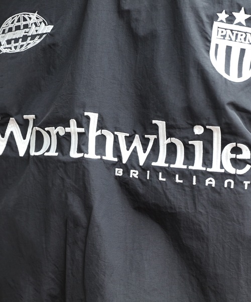 8(eight)(エイト)の「ユニホーム風ナイロンプルオーバー(ナイロンジャケット・メンズ・ブラック/オフホワイト/ネイビー・MEDIUM/LARGE)」の7枚目の写真