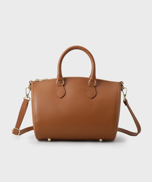 UNTITLED（アンタイトル）の「◆【本革】レザーボストン（ボストンバッグ・レディース・キャメル/ボルドー/ネイビー・99）」の4枚目の写真