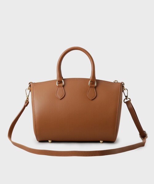 UNTITLED（アンタイトル）の「◆【本革】レザーボストン（ボストンバッグ・レディース・キャメル/ボルドー/ネイビー・99）」の6枚目の写真