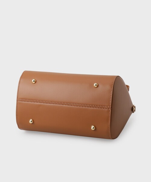 UNTITLED（アンタイトル）の「◆【本革】レザーボストン（ボストンバッグ・レディース・キャメル/ボルドー/ネイビー・99）」の7枚目の写真