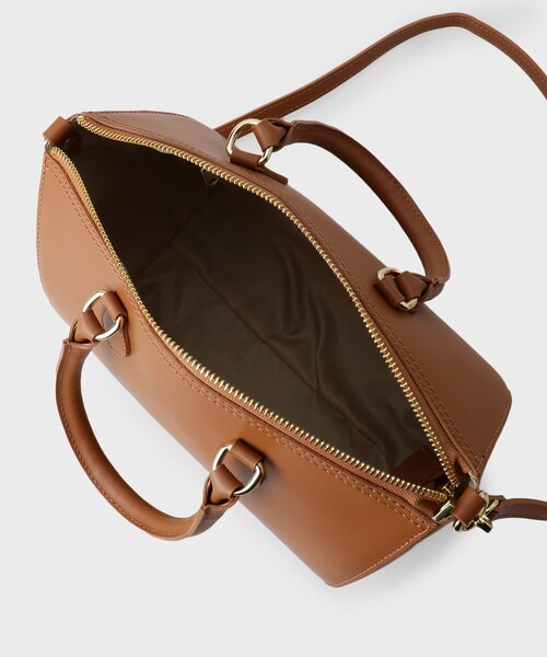 UNTITLED（アンタイトル）の「◆【本革】レザーボストン（ボストンバッグ・レディース・キャメル/ボルドー/ネイビー・99）」の8枚目の写真