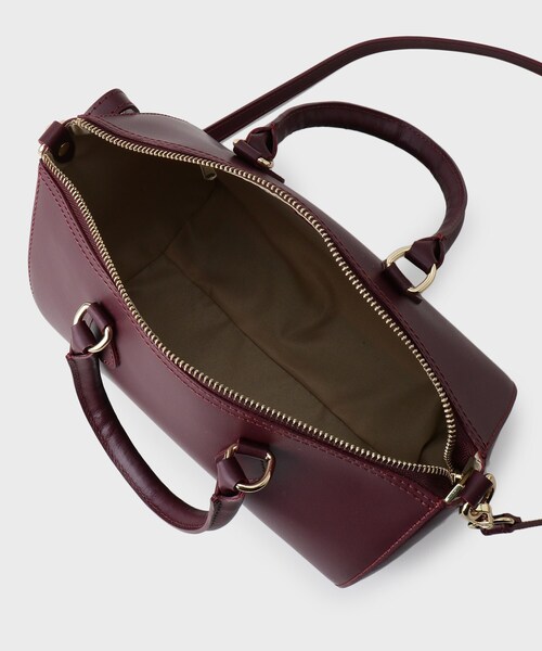 UNTITLED（アンタイトル）の「◆【本革】レザーボストン（ボストンバッグ・レディース・キャメル/ボルドー/ネイビー・99）」の9枚目の写真