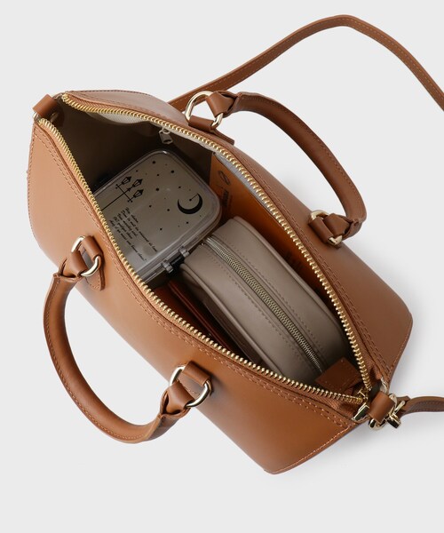 UNTITLED（アンタイトル）の「◆【本革】レザーボストン（ボストンバッグ・レディース・キャメル/ボルドー/ネイビー・99）」の11枚目の写真