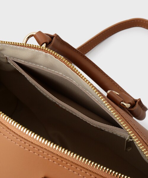 UNTITLED（アンタイトル）の「◆【本革】レザーボストン（ボストンバッグ・レディース・キャメル/ボルドー/ネイビー・99）」の12枚目の写真