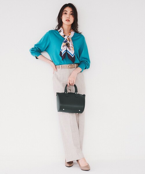 UNTITLED（アンタイトル）の「◆【本革】レザーボストン（ボストンバッグ・レディース・キャメル/ボルドー/ネイビー・99）」の21枚目の写真