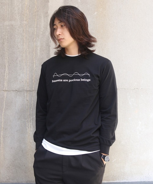 韓国*UMBRO■新作*ユニセックスWayfinder long-sleeve T-shirt セール】【UNIT CHEST】unique unisex long sleeve T-shirt