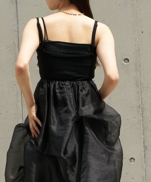 RAY CASSIN(レイカズン)の「チュールティアードベアワンピース(ワンピース・レディース・アイボリー/ブラック/グレー・FREE)」の21枚目の写真