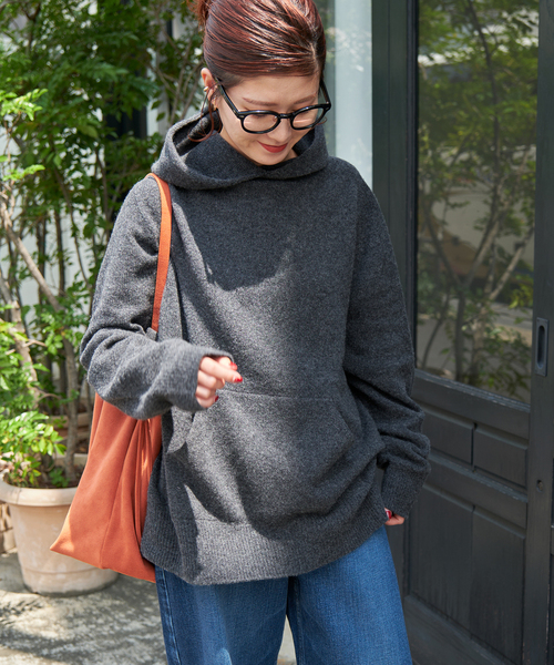 【セール】フーディー ニットプルオーバー(ニット/セーター)|Spick & Span(スピックアンドスパン) 【セール】フーディー ニットプルオーバー(ニット/セーター)|Spick & Span(スピックアンドスパン)