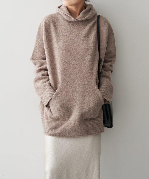 【セール】フーディー ニットプルオーバー(ニット/セーター)|Spick & Span(スピックアンドスパン) 【セール】フーディー ニットプルオーバー(ニット/セーター)|Spick & Span(スピックアンドスパン)