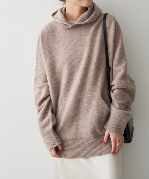 【セール】フーディー ニットプルオーバー(ニット/セーター)|Spick & Span(スピックアンドスパン) 【セール】フーディー ニットプルオーバー(ニット/セーター)|Spick & Span(スピックアンドスパン)