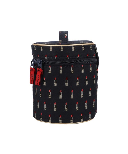 【美品】ARTISAN & ARTIST バニティ ヴァリアント・ルージュ口紅柄 ラウンド・バニティ ヴァリアント・ルージュ 4WP-LI27