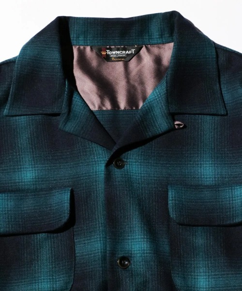 TOWN CRAFT タウンクラフト / 50S W-LAP LOOP COLLAR SHIRT