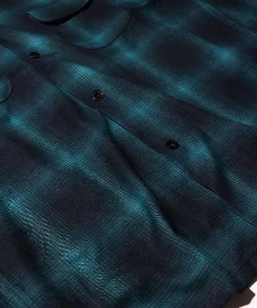TOWNCRAFT（タウンクラフト）の「TOWN CRAFT タウンクラフト / 50S W-LAP LOOP COLLAR SHIRT（シャツ/ブラウス・メンズ・グリーン/レッド/ブラック・MEDIUM/LARGE/SMALL）」の16枚目の写真