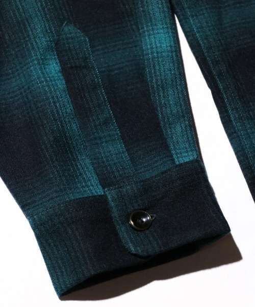 TOWNCRAFT（タウンクラフト）の「TOWN CRAFT タウンクラフト / 50S W-LAP LOOP COLLAR SHIRT（シャツ/ブラウス・メンズ・グリーン/レッド/ブラック・MEDIUM/LARGE/SMALL）」の14枚目の写真