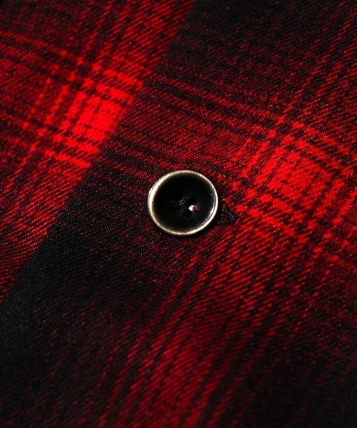 TOWNCRAFT（タウンクラフト）の「TOWN CRAFT タウンクラフト / 50S W-LAP LOOP COLLAR SHIRT（シャツ/ブラウス・メンズ・グリーン/レッド/ブラック・MEDIUM/LARGE/SMALL）」の10枚目の写真
