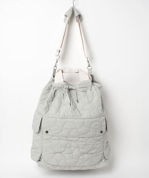 LAVENHAM（ラベンハム）の「Nicholas Daley X Lavenham Kit Bag Unisex / ニコラス・デイリー X ラベンハム キット バッグ ユニセックス（ショルダーバッグ・メンズ・ライトグレー・ONE SIZE）」の12枚目の写真