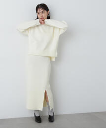 N.（N. Natural Beauty Basic） | ◆ロールエッジゆるニットセットアップ(ワンピース)