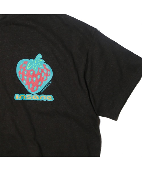 insane（インセイン）の「NATAL DESIGN HEMP TEE WIDE strawberry ver.（Tシャツ/カットソー・メンズ・ブラック・M/L/XL）」の4枚目の写真