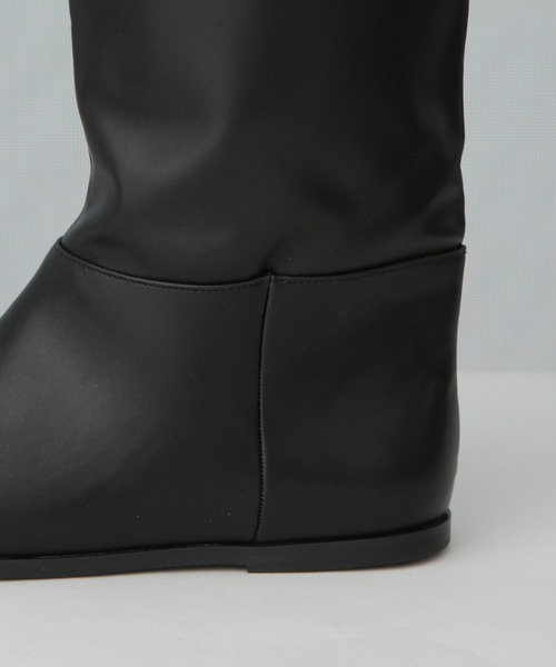 NANO universe(ナノユニバース)の「ルーズシルエットロングブーツ(ブーツ・レディース・ダークブラウン/その他1/ブラック・38/36/37)」の6枚目の写真