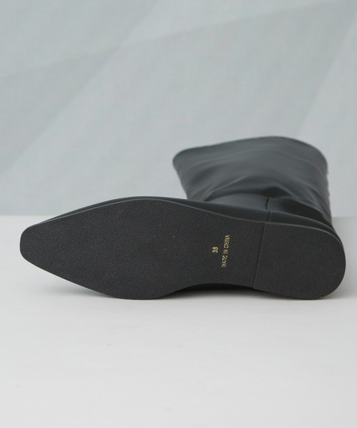 NANO universe(ナノユニバース)の「ルーズシルエットロングブーツ(ブーツ・レディース・ダークブラウン/その他1/ブラック・38/36/37)」の9枚目の写真