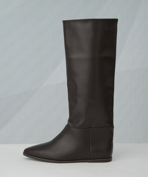 NANO universe(ナノユニバース)の「ルーズシルエットロングブーツ(ブーツ・レディース・ダークブラウン/その他1/ブラック・38/36/37)」の13枚目の写真