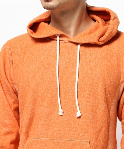 Champion（チャンピオン）の「メンズ チャンピオン リバースウィーブ フーディ パーカー Champion RW PULLOVER HOODED SWEATSHIRT C3-E136（パーカー・メンズ・オレンジ/グリーン/グレー/ネイビー/チャコールグレー・MEDIUM/LARGE/X-LARGE）」の8枚目の写真