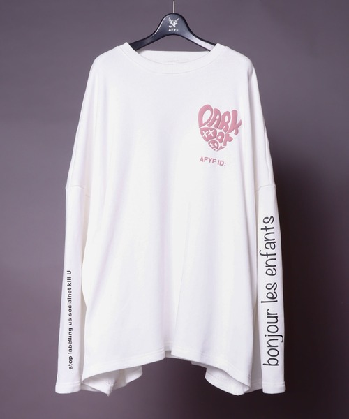 AFYF（エーエフワイエフ）の「AFYF BOX CREW SWEAT/ビッグシルエット ボックス クルースウェット（スウェット・メンズ・ブラック系その他/オレンジ系その他/ホワイト系その他/ブラック系その他2・FREE）」の5枚目の写真