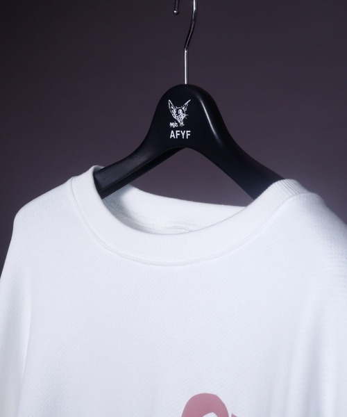 AFYF（エーエフワイエフ）の「AFYF BOX CREW SWEAT/ビッグシルエット ボックス クルースウェット（スウェット・メンズ・ブラック系その他/オレンジ系その他/ホワイト系その他/ブラック系その他2・FREE）」の7枚目の写真