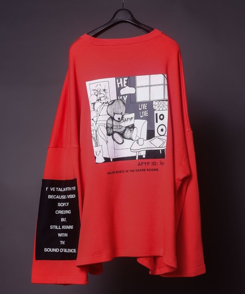 AFYF（エーエフワイエフ）の「AFYF BOX CREW SWEAT/ビッグシルエット ボックス クルースウェット（スウェット・メンズ・ブラック系その他/オレンジ系その他/ホワイト系その他/ブラック系その他2・FREE）」の20枚目の写真