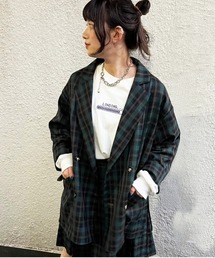 DOUBLE NAME | ダブルボタンゆるジャケット/ユニセックス(テーラードジャケット)