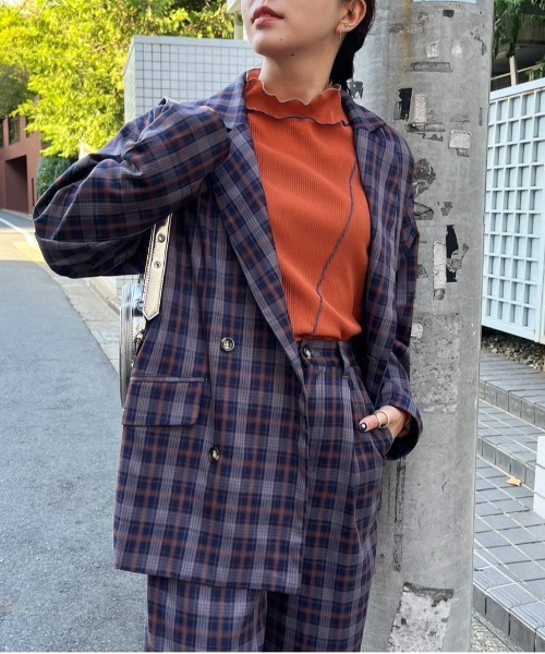 DOUBLE NAME（ダブルネーム）の「ダブルボタンゆるジャケット/ユニセックス（テーラードジャケット・レディース・ブラック/グリーン/ネイビー・FREE）」の21枚目の写真