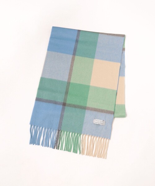 Joshua Ellis（ジョシュアエリス）の「Joshua Ellis / プラッド カシミヤストール 35×190（ストール/ショール・レディース・ブルー系その他2・ONE SIZE）」の2枚目の写真