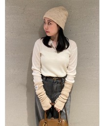 Mila Owen | リブニット帽(ニットキャップ/ビーニー)