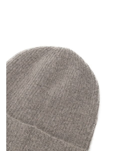 Mila Owen(ミラオーウェン)の「リブニット帽(ニットキャップ/ビーニー・レディース・グレー/ベージュ/レッド・FREE)」の6枚目の写真