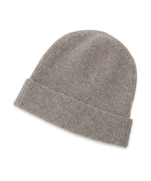 Mila Owen(ミラオーウェン)の「リブニット帽(ニットキャップ/ビーニー・レディース・グレー/ベージュ/レッド・FREE)」の4枚目の写真