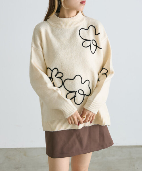 w closet（ダブルクローゼット）の「【新色登場！】コードレースニット