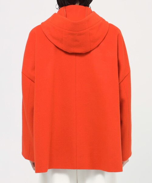 【セール】【L】【カタログ掲載品】ウールスーパービーバーフーデッドコート（ピーコート）｜EVEX by KRIZIA（エヴェックスバイクリツィア）