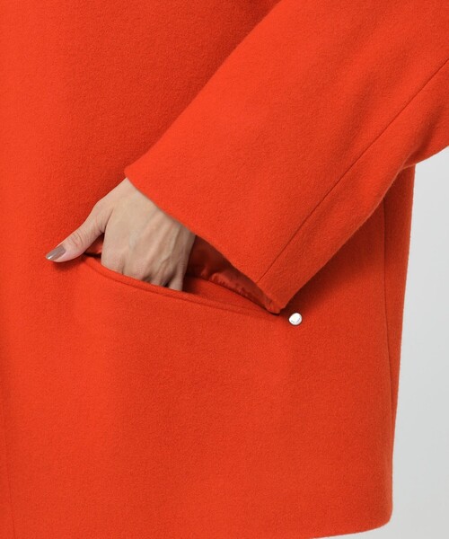 【セール】【L】【カタログ掲載品】ウールスーパービーバーフーデッドコート（ピーコート）｜EVEX by KRIZIA（エヴェックスバイクリツィア）