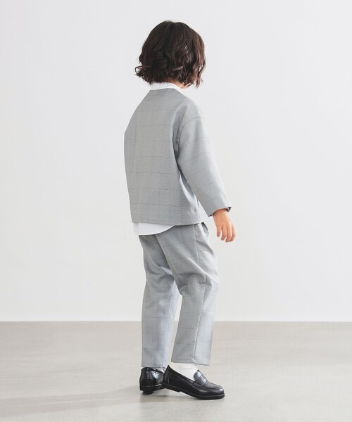 セール】【フォーマル・セレモニー】チェック タック ロングパンツ