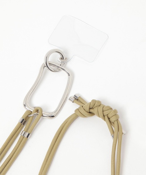 studio CLIP(スタディオクリップ)の「メタルリングスマホショルダー(スマホグッズ・レディース・ベージュ/ブラック/ブルー・FREE)」の6枚目の写真