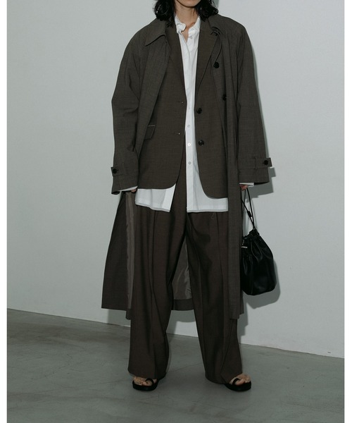 anuke(アンヌーク)の「Panel Wide Pants(その他パンツ・レディース・ブラウン/グレー・36inch/38inch)」の4枚目の写真