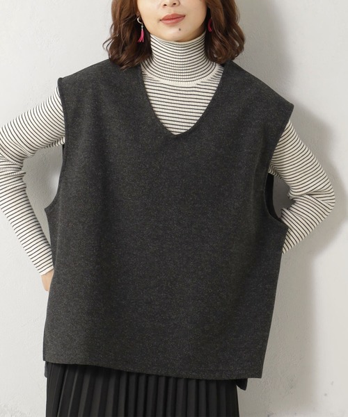 FOUND GOOD（ファウンドグッド）の「ウールライクベスト（ベスト・レディース・アイボリー/グレー系5/グレー系8/イエロー系8・M/L）」の9枚目の写真