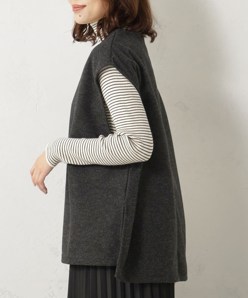 FOUND GOOD（ファウンドグッド）の「ウールライクベスト（ベスト・レディース・アイボリー/グレー系5/グレー系8/イエロー系8・M/L）」の10枚目の写真