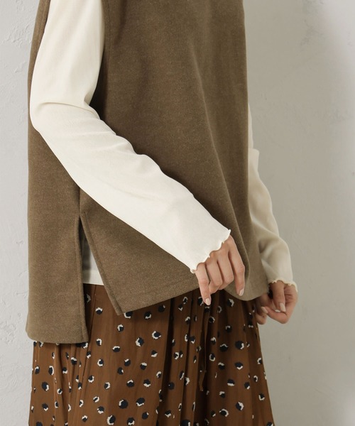 FOUND GOOD（ファウンドグッド）の「ウールライクベスト（ベスト・レディース・アイボリー/グレー系5/グレー系8/イエロー系8・M/L）」の19枚目の写真