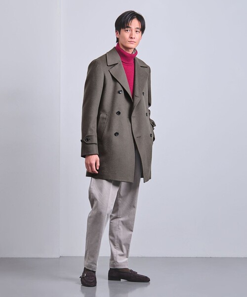 UNITED ARROWS（ユナイテッドアローズ）の「ビーバー アルスターコート（その他アウター・メンズ・ネイビー/モカ・M/S/XL/L）」の3枚目の写真